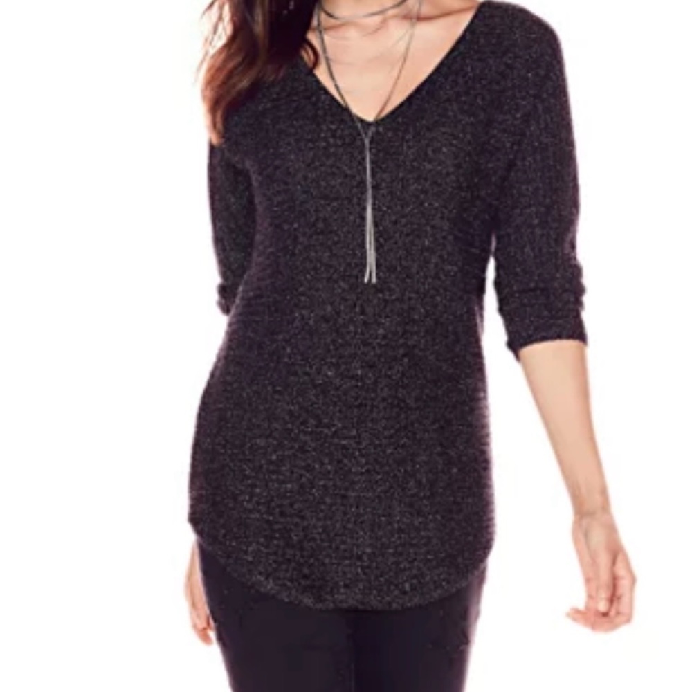 NY&C Purple Metallic Sweater Women’s S - New With Tags